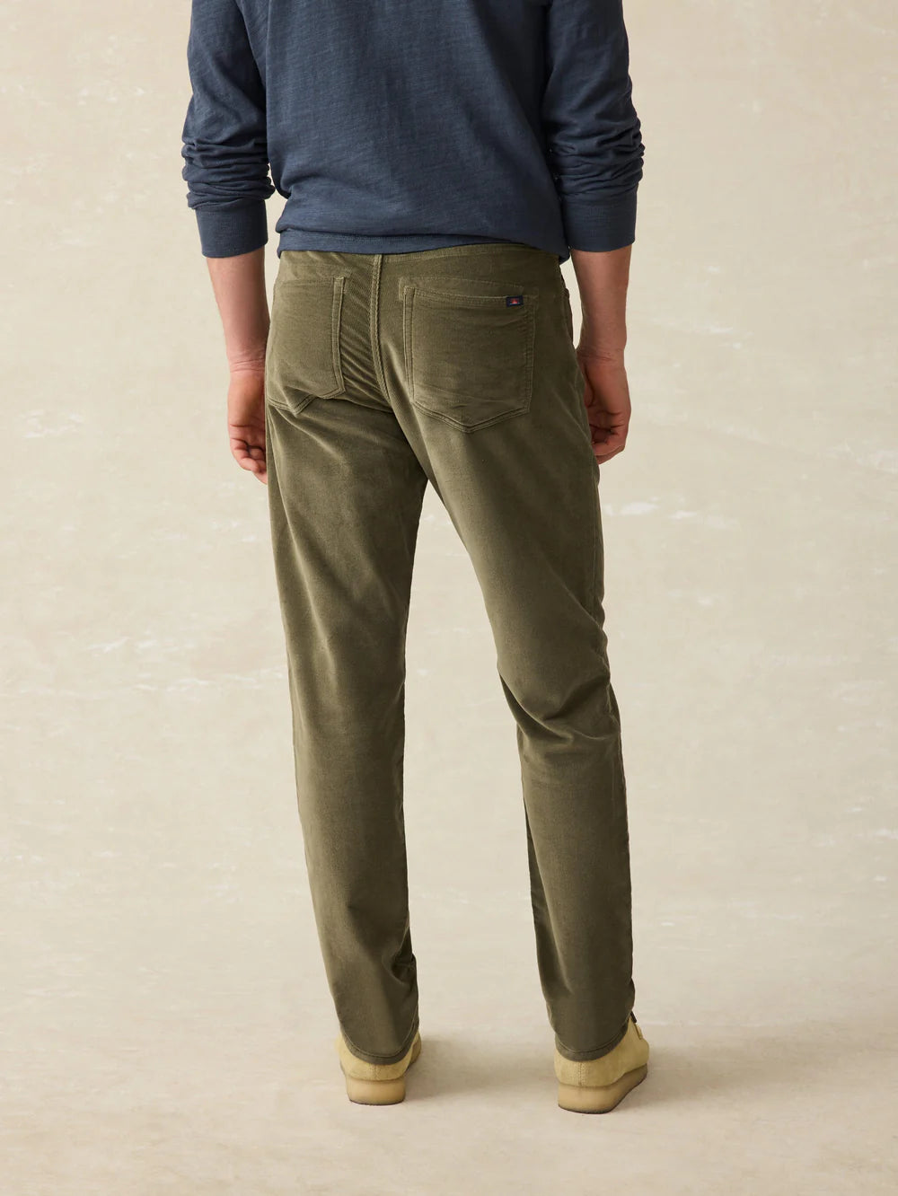 Faherty Stretch Terry Corduroy Pant Surplus Olive