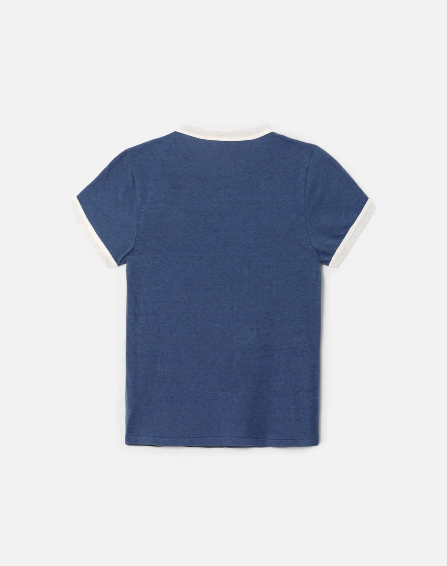 Re/Done 60s Slim Ringer Tee Swim Club Navy/White