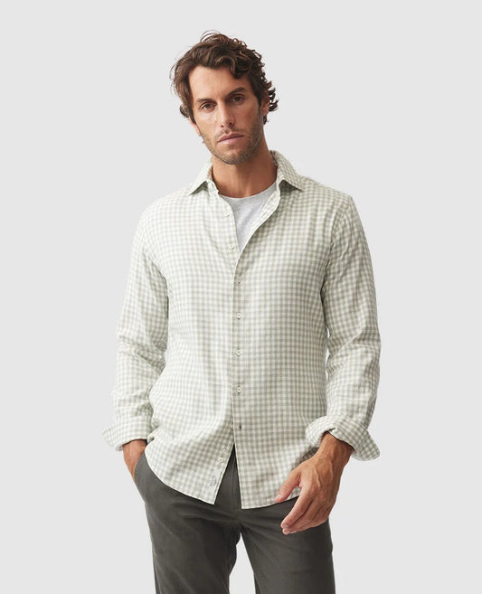 Rodd & Gunn Teddington LS Check Shirt Pistachio