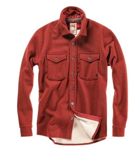 Relwen Pique Fleece Workshirt Dk Terra