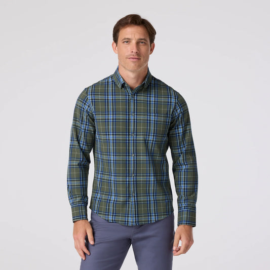 Mizzen + Main City Flannel Olive Thomas Plaid