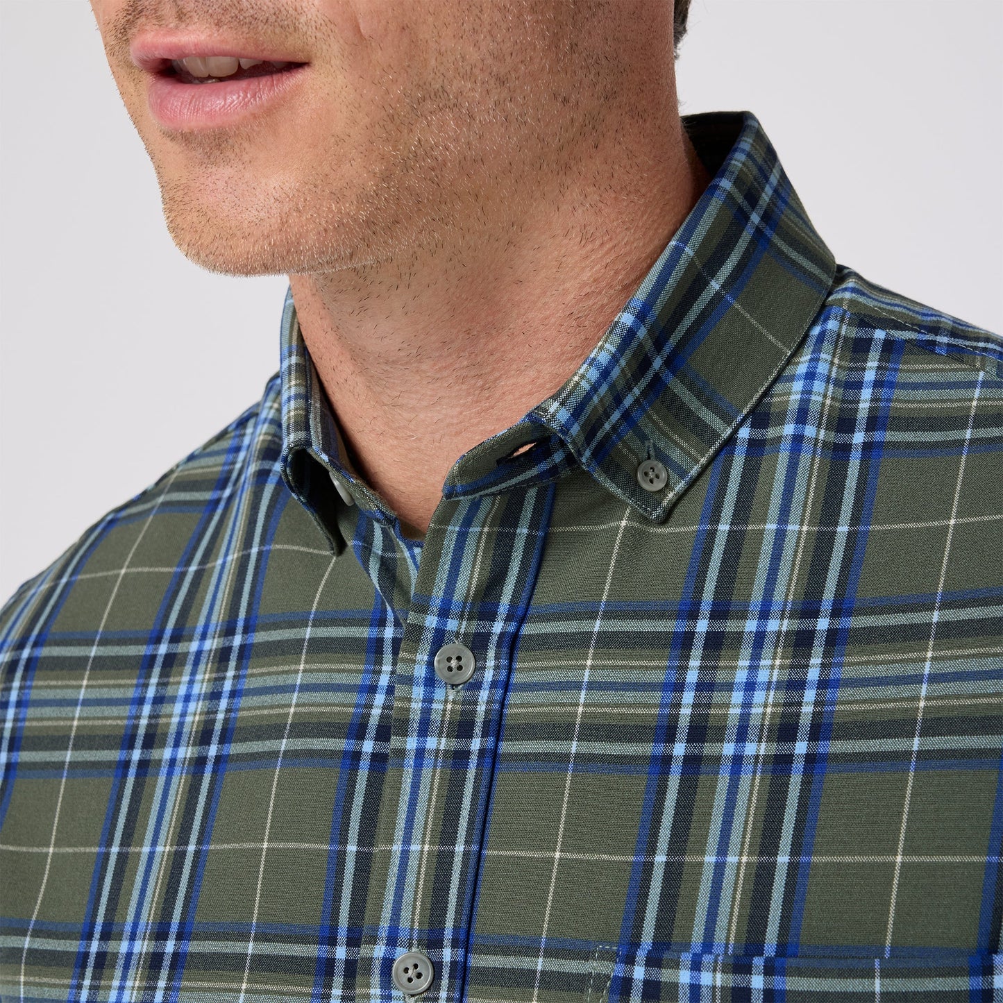 Mizzen + Main City Flannel Olive Thomas Plaid