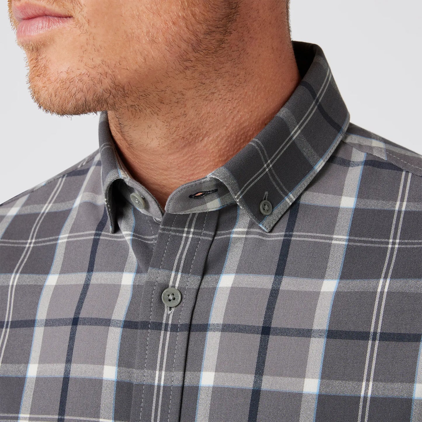 Mizzen + Main City Flannel Pewter Timothy Plaid