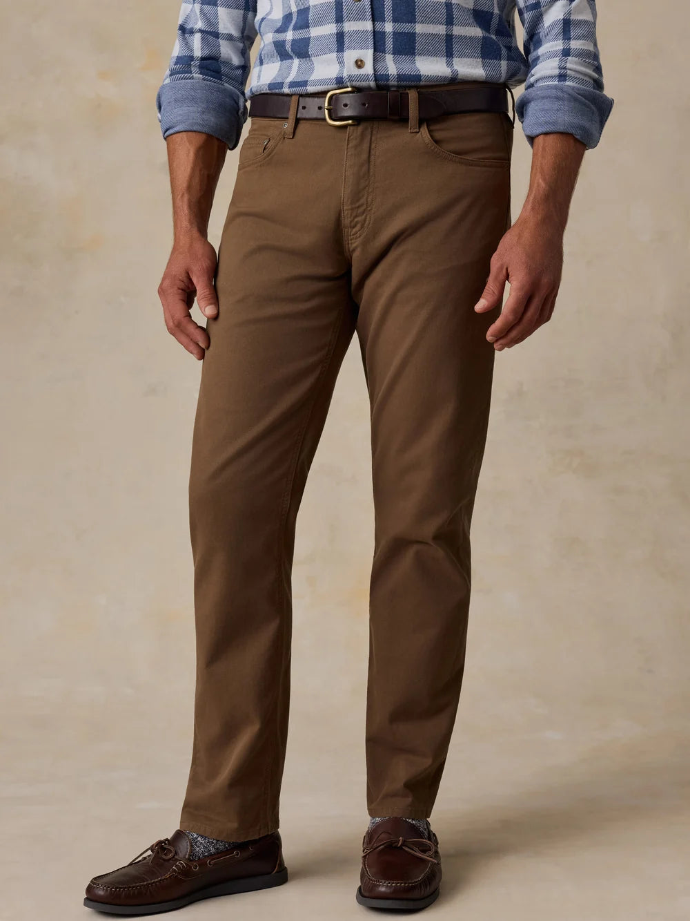 Faherty Reserve Twill 5 Pocket Pant Timber