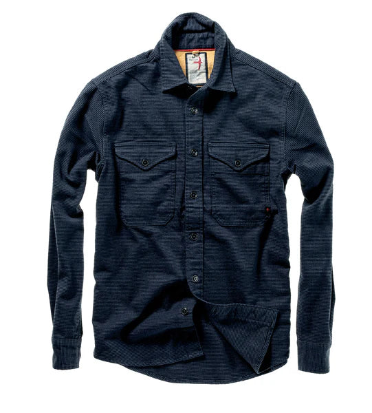 Relwen Utility Workshirt Navy/Blk Houndstooth