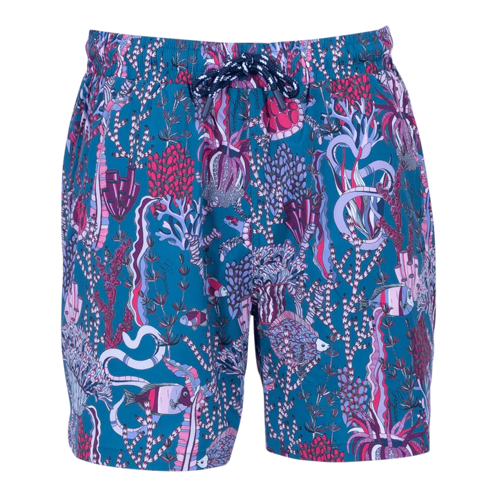 Greyson Underwater Forest Torch Swim Short Sea Turtle – GraeClothing