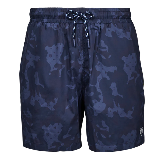 Greyson G.O.A.T Camo Torch Swim Short Maltese Blue