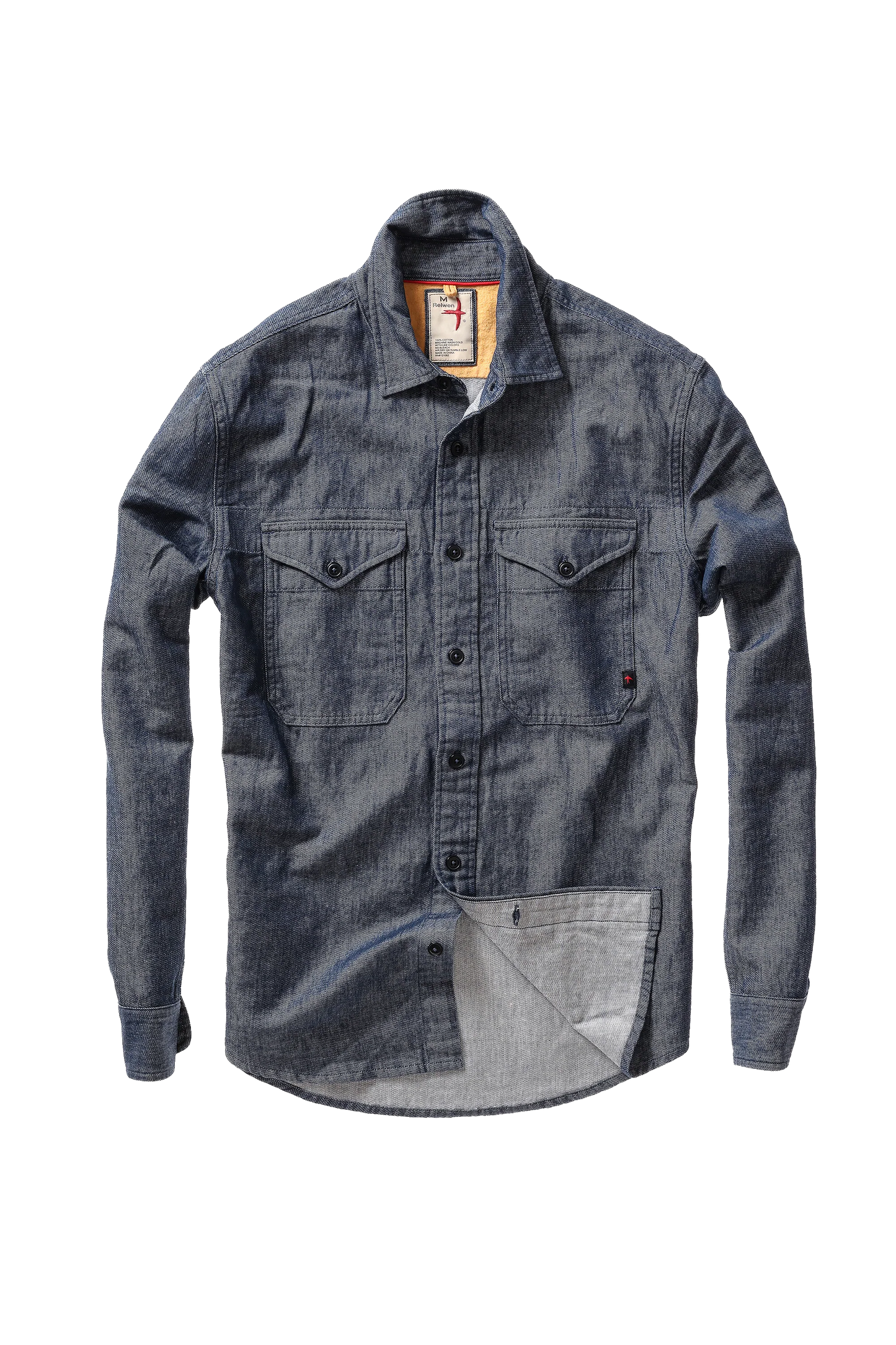 Relwen Utility Workshirt Cornmeal Indigo Yd Twil