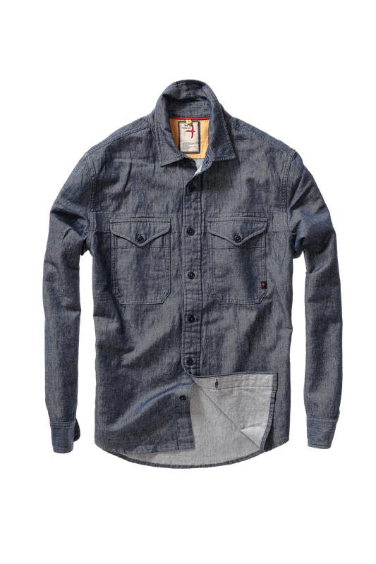 Relwen Utility Workshirt Cornmeal Indigo Yd Twil