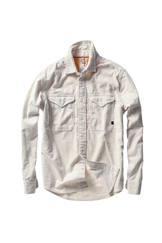 Relwen Utility Workshirt Stone Heather Pinwheel
