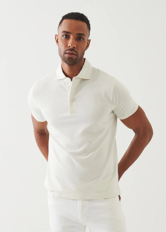 Patrick Assaraf SS Iconic Polo Vanilla