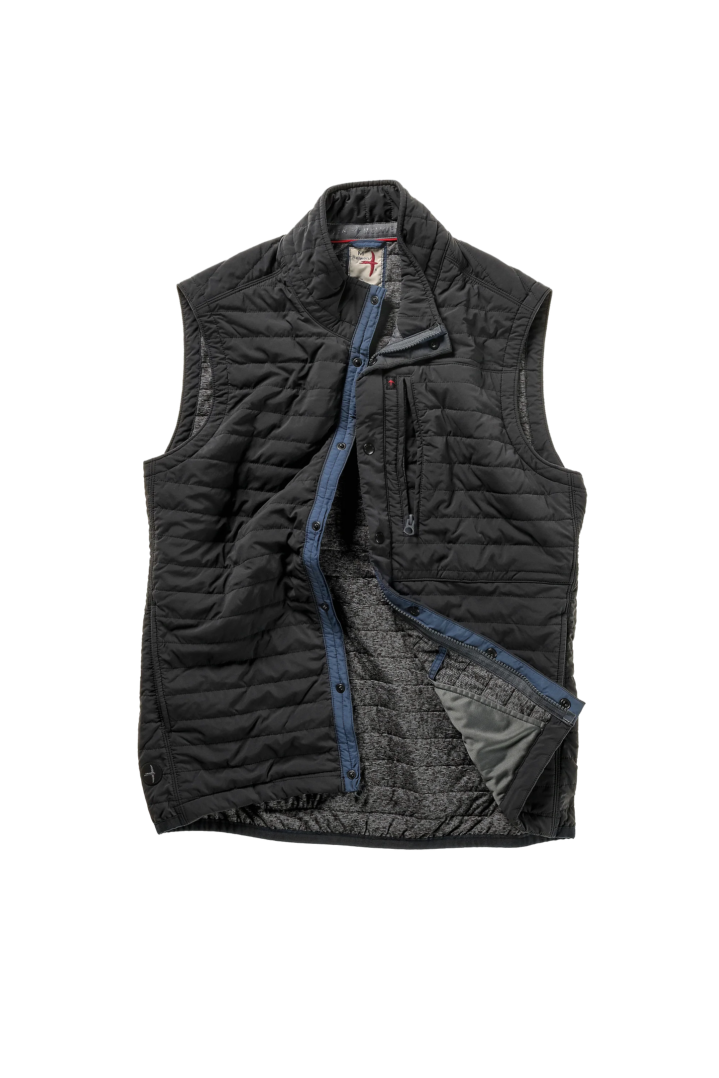 Relwen Windzip Vest Faded Black