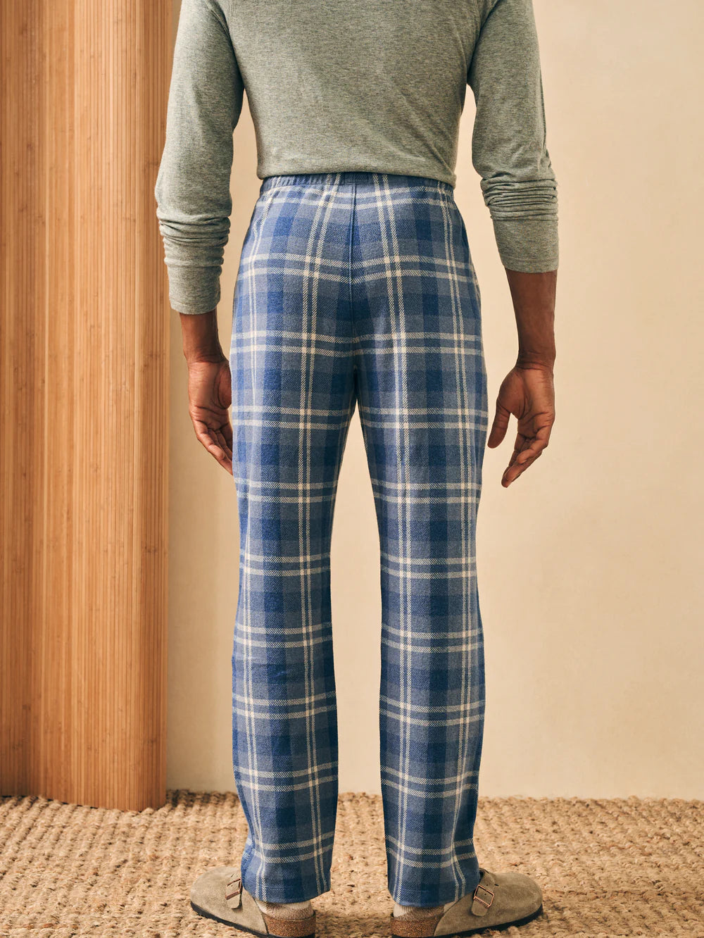 Faherty Legend Pajama Pant Vintage Blue Plaid