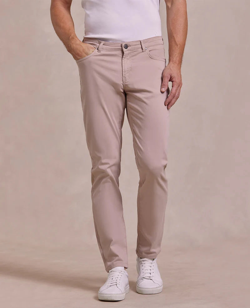 Rye 51 French Twill Stretch 5 Pocket Warm Taupe