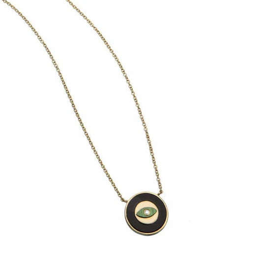 Jennifer Zeuner Yani Mini Neck 14K Yellow Gold Plate Silver