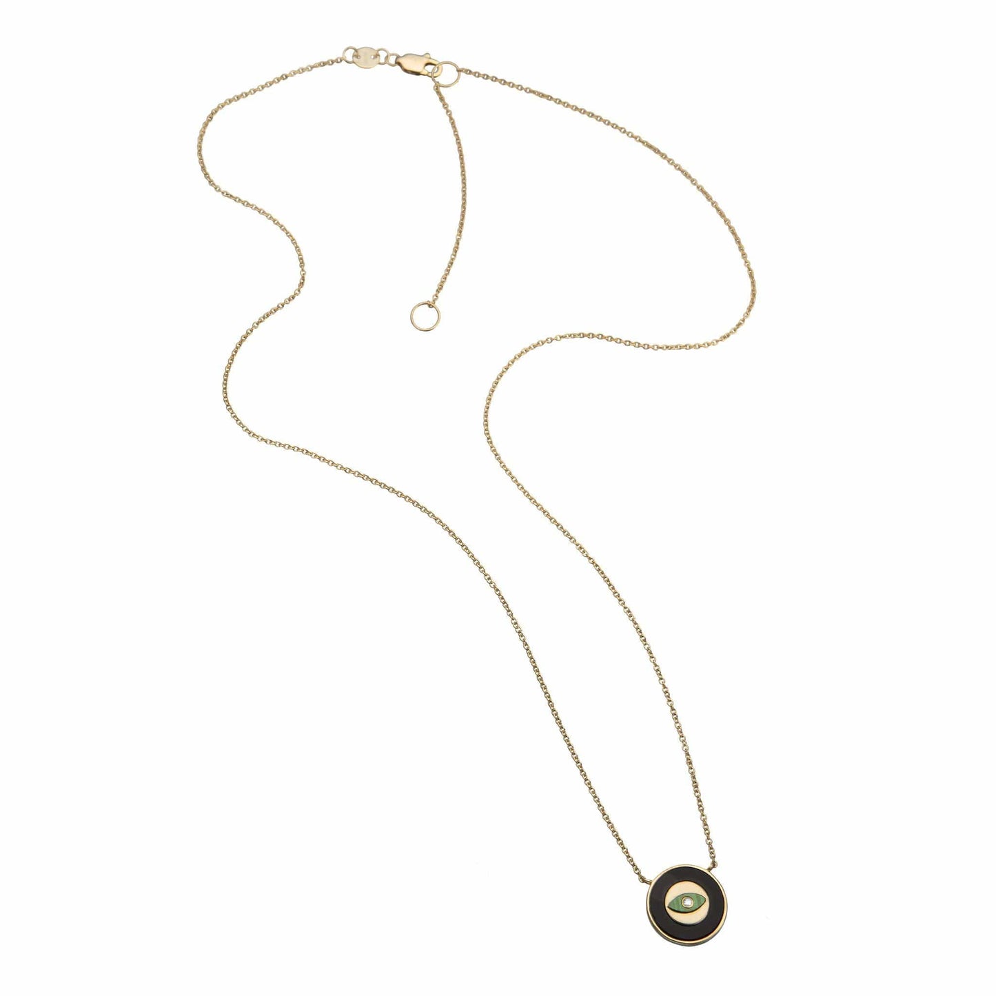 Jennifer Zeuner Yani Mini Neck 14K Yellow Gold Plate Silver