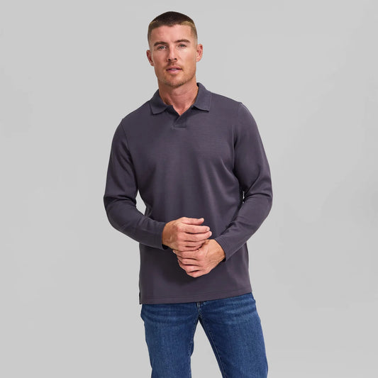 Rye 51 The Yates LS Polo Charcoal