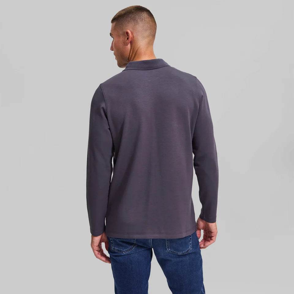 Rye 51 The Yates LS Polo Charcoal