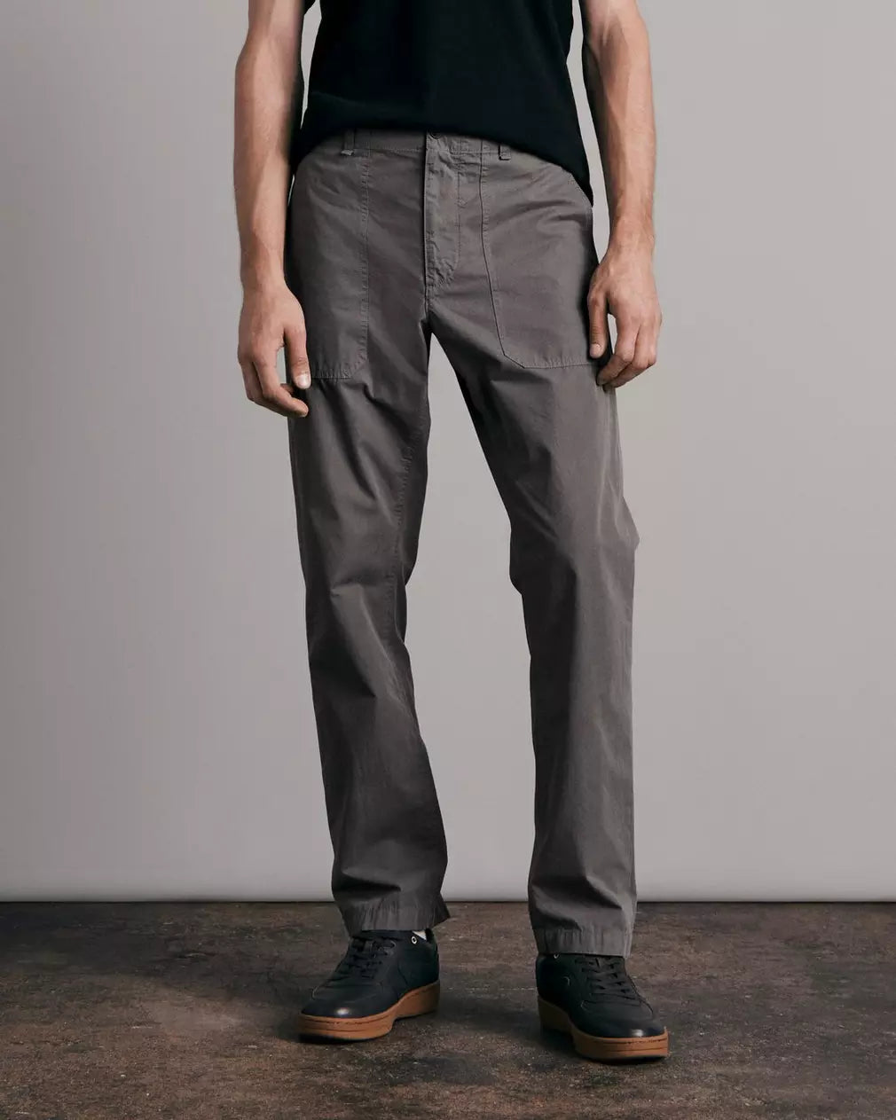 Rag & Bone Cliffee Peached Cotton Field Pant Charcoal