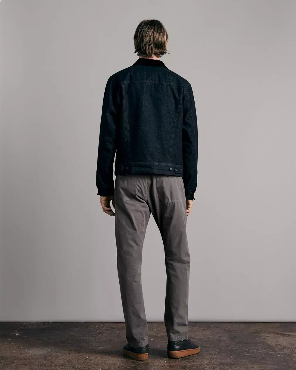 Rag & Bone Cliffee Peached Cotton Field Pant Charcoal